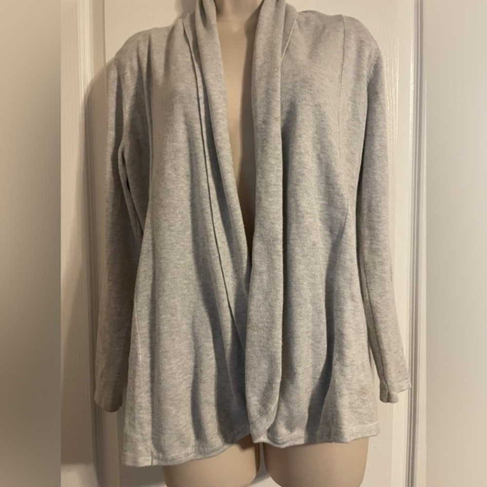 Cyrus Gray Open Cardigan Long Sleeve Size Medium
